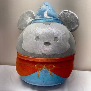 Disney 100 Years Sorcerer Mickey Mouse Large Sparkly Squishmallow 17”